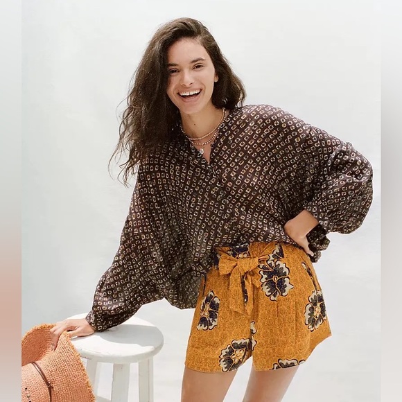 Anthropologie Kennedy Shorts - Mustard - Picture 2 of 4